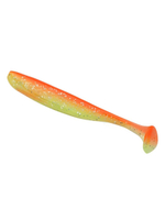 Приманка силиконовая Keitech Easy Shiner 4" PAL #01 Chartreuse Red Flake, 3 упаковки по 7 штук