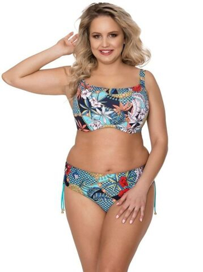 Плавки с регуляцией высоты и флористическим рисунком (Размер: 5X) (Цвет: разноцветный)