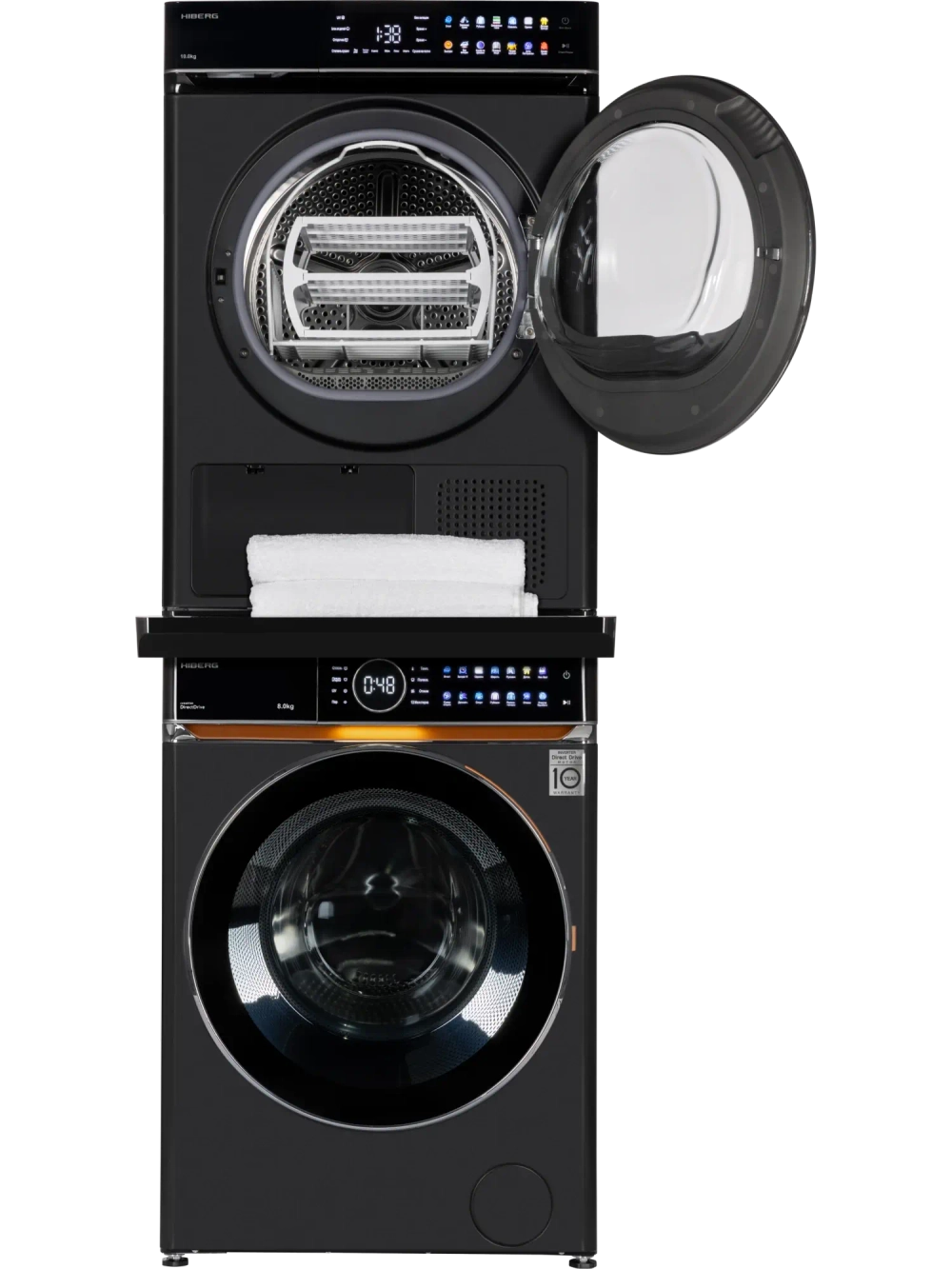 Сушильная машина Hiberg HDQ11 - 10 B + Стиральная машина Hiberg i-DDQ10 - 814 B