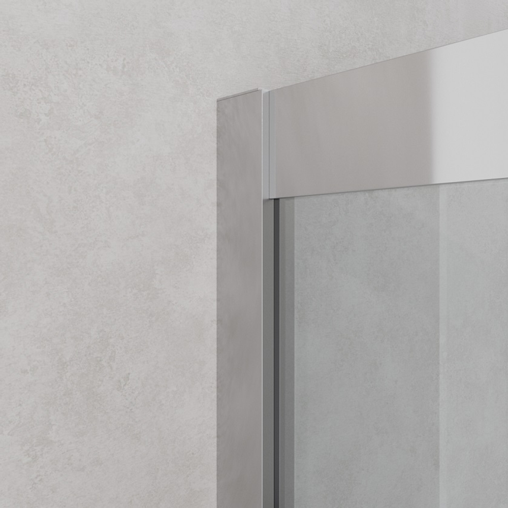 Душевой уголок Cezares RELAX-304-P-1-100-C-CR, 100х100х200, профиль хром, стекло прозрачное