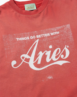 Футболка Aries Sunbleached Cola SS Tee