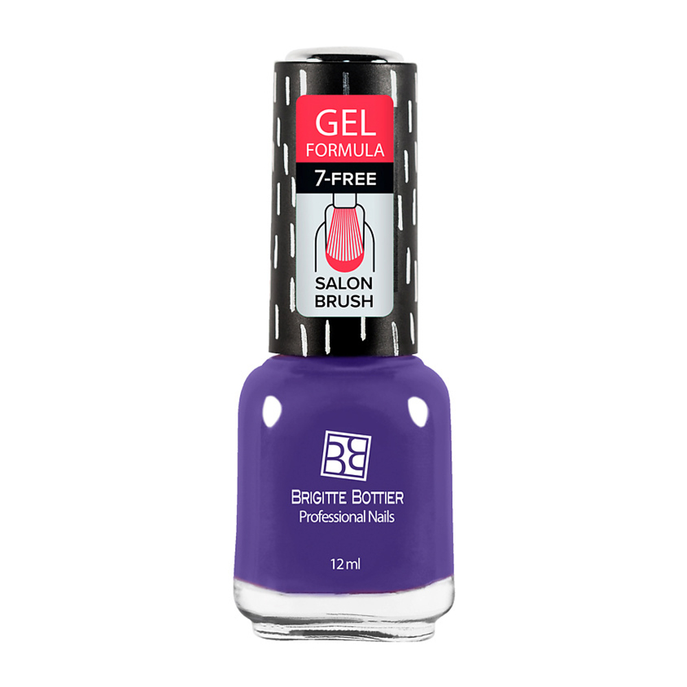 BRIGITTE BOTTIER Лак для ногтей GEL FORMULA тон 01 прозрачный, 070