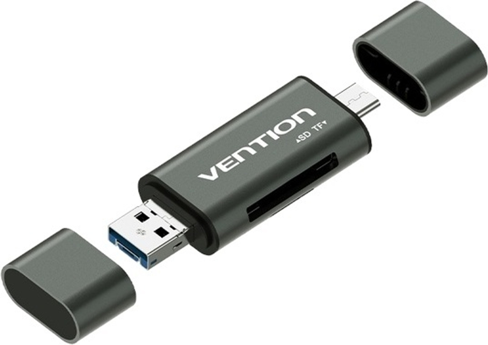 Картридер Vention CCHH0 серый