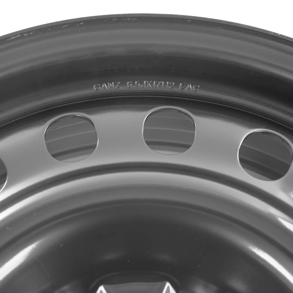 Диск штампованный R17 6.5J 5x114.3/54.1 ET45 GANZ Black GRN17007
