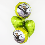 Шар (18"/46 см) Сердце, Лайм 1 шт.