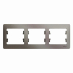 GLOSSA 3-постовая РАМКА, горизонтальная, ПЛАТИНА