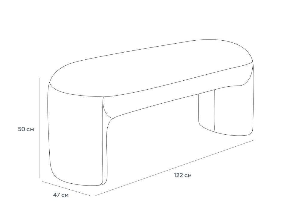 Банкетка Shaggy