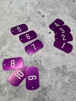 Номерки на ключи металлические