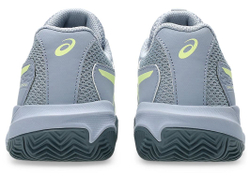 Детские теннисные кроссовки Asics Gel-Resolution X GS Clay - grey blue/pistachio