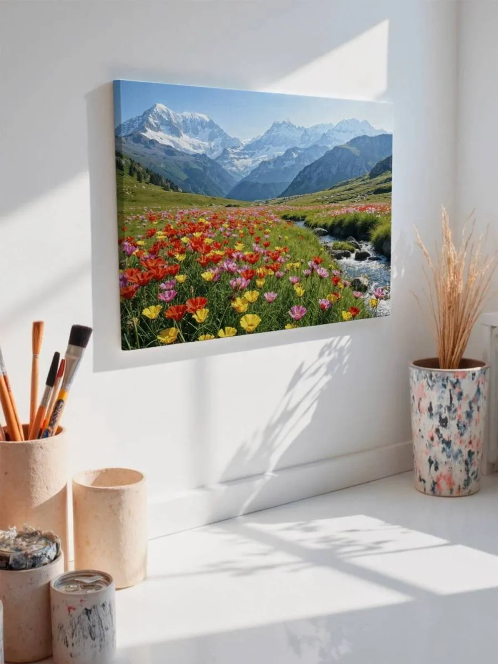 Картина на стену 40 X 50 Цветы горы