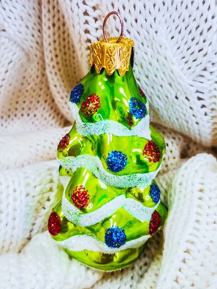 Ёлочное украшение Ёлочка 9 см., Батик (ФУ-37)