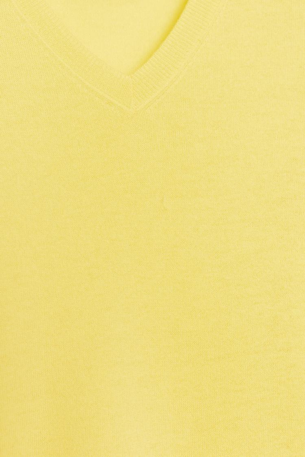 ZARA СВИТЕР ИЗ 100% ШЕРСТИ С КОРОТКИМИ РУКАВАМИ, ЖЕЛТЫЙ