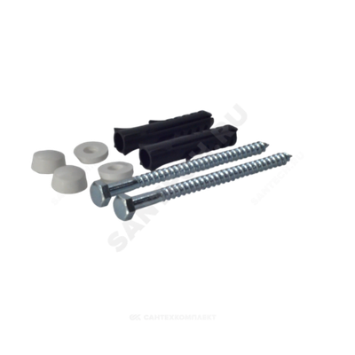 Крепление унитаза к полу D6x90 с шестигранной головкой, колпачки белые Б-90 Филд-А .