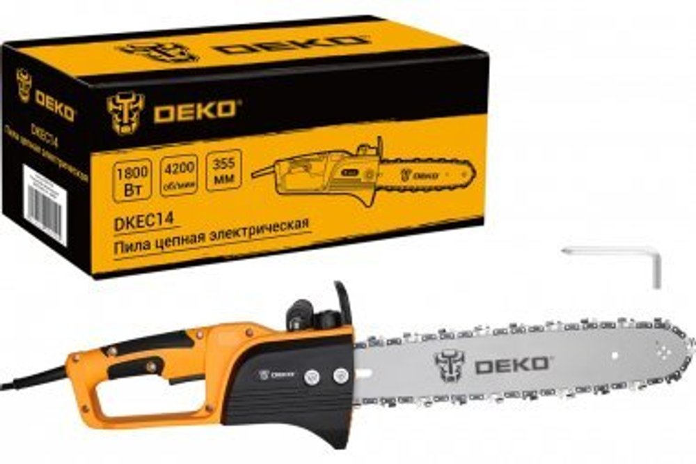 Пила цепная электрическая Deko DKEC14, 1800Вт 065-1214