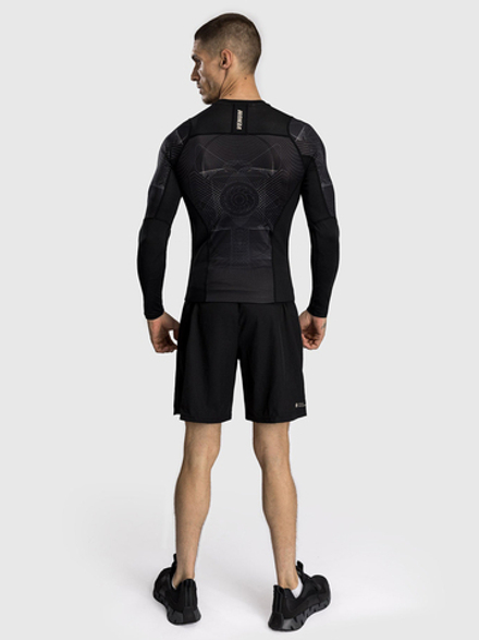 Рашгард Venum G-Fit Air Deep Black/Desert Sand L/S