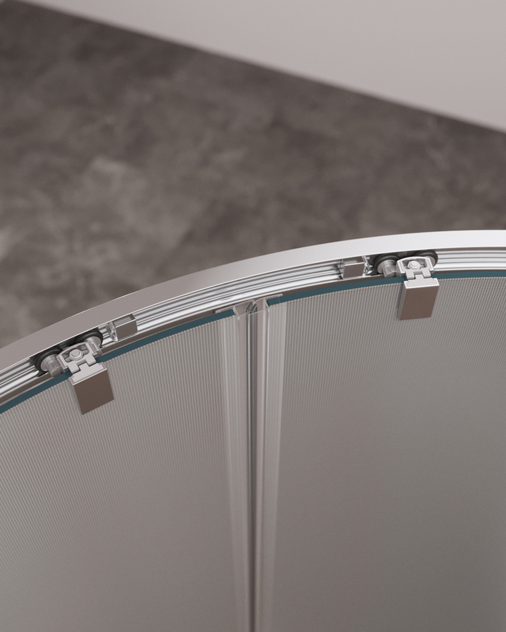 Душевой уголок Cezares MOLVENO-RH-2-120/100-P-Cr, 120х100х195, профиль хром, стекло Punto матовое