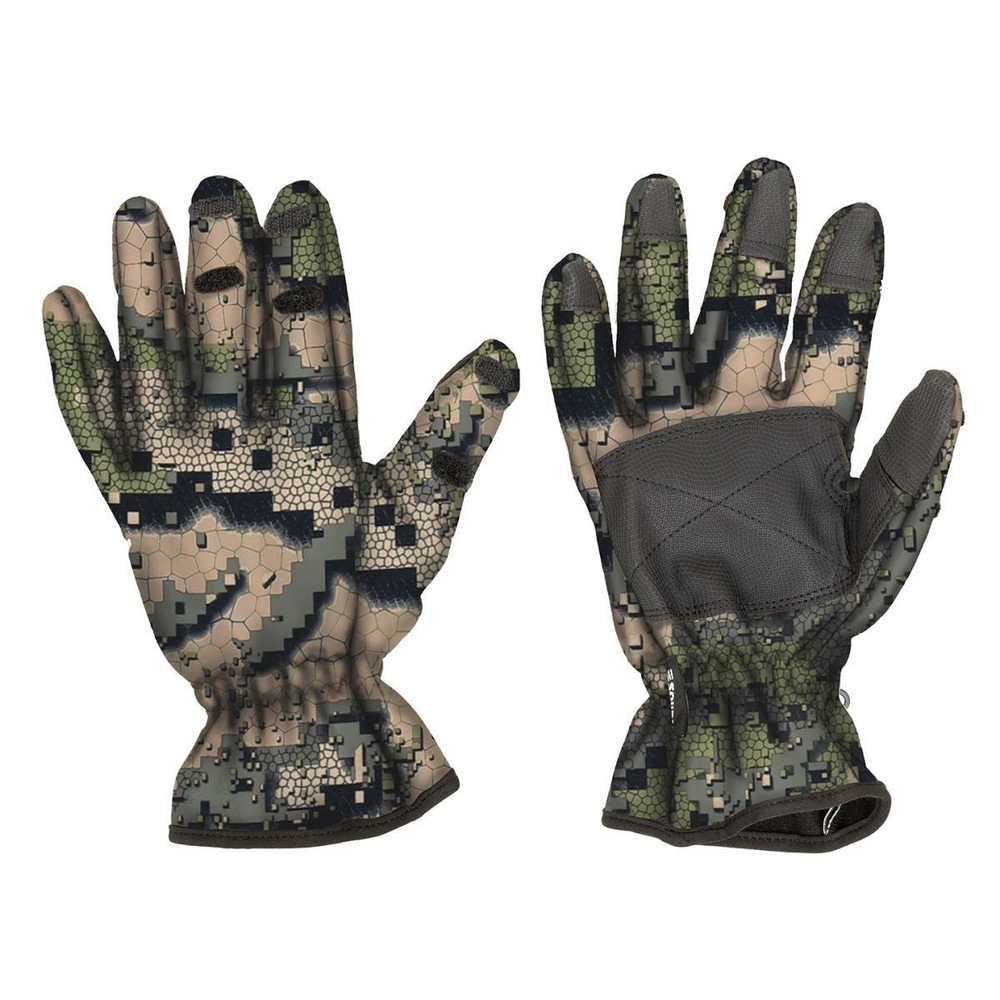 Перчатки рыбацкие утепленные STRIKER на липучке, цв. Серый спектр р.L (N-HY-D08S-L) Nisus