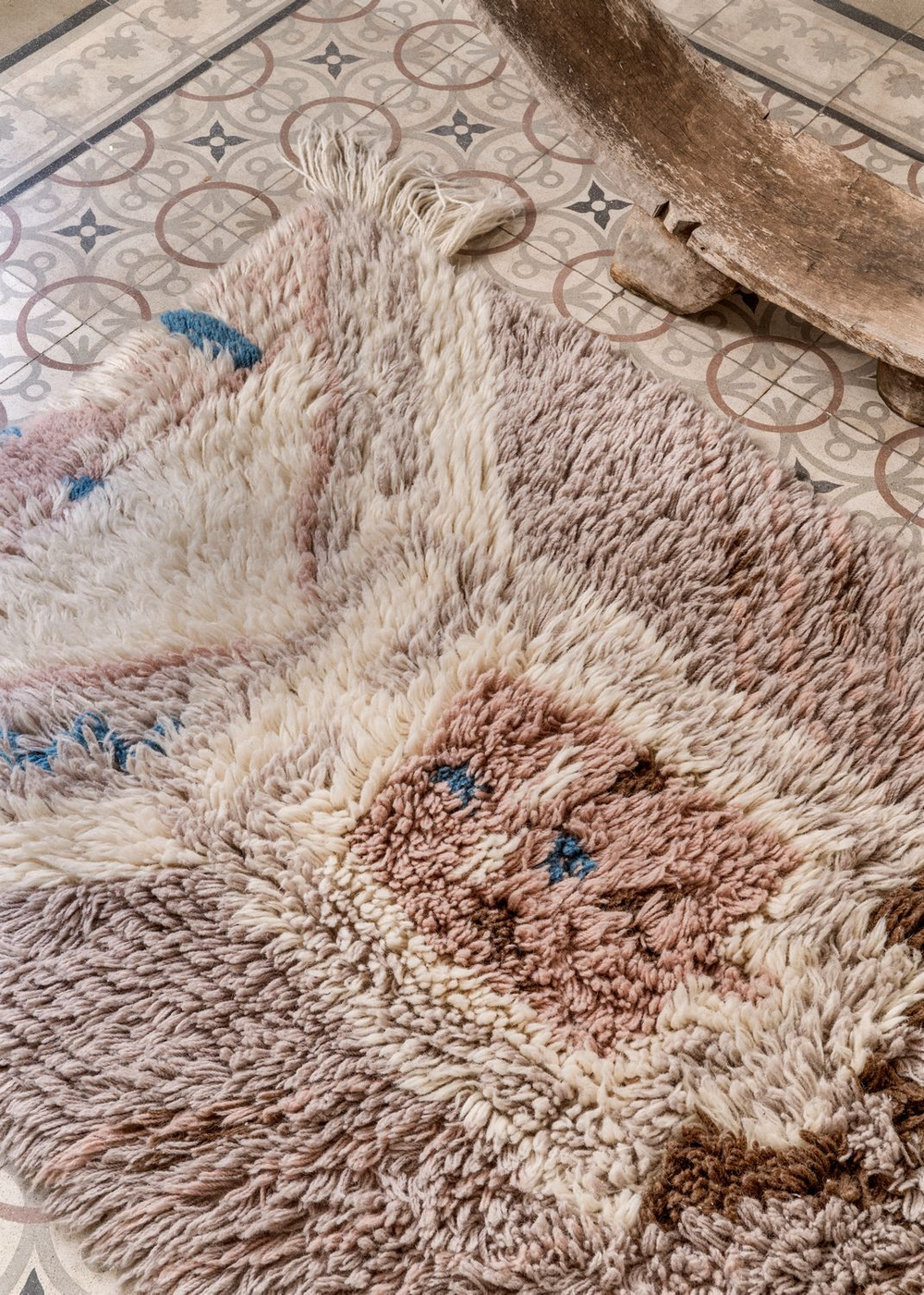 Шерстяной стираемый ковер Lorena Canals Zuni  U (90 x 240 см)