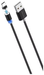 Кабель 1m USB/type-c K61Sa Magnetic More Choice black