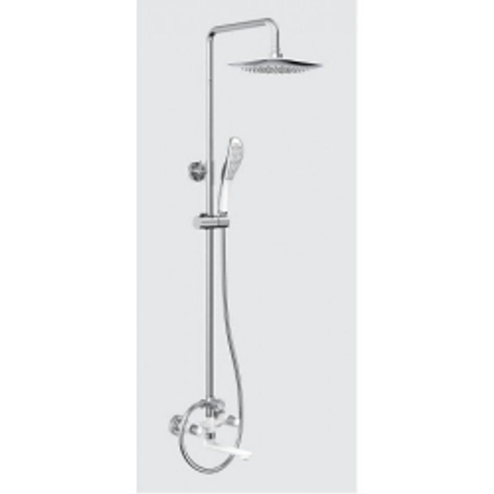 Смеситель GAPPO G2449 душевая система, смеситель, хром, белый, излив
