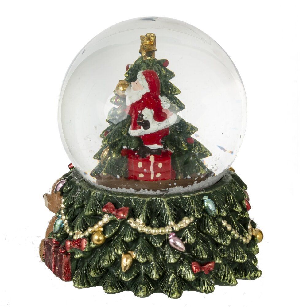 GAEM Фигурка декор в стекл шаре "Дед Мороз" (подсвет, 3хLR44), D 6.5 см, L7,5 W7,5 H8,5 см