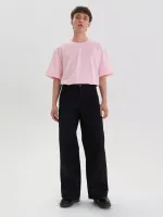 Купить Брюки FOS Объемные со складками Черные Брюки FOS Объемные со складками Черные