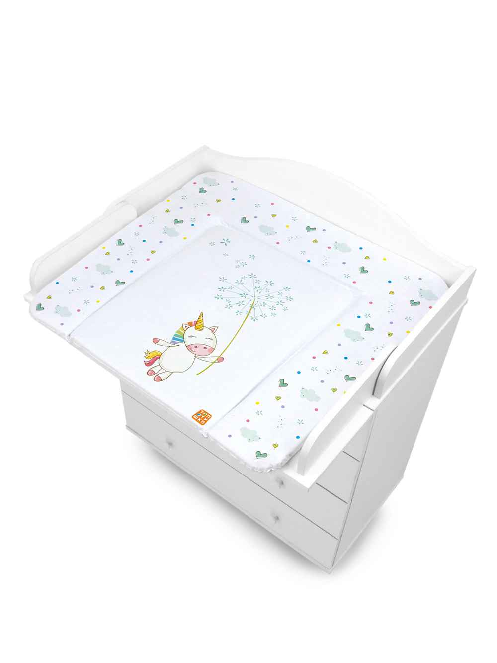 Пеленальный матрасик №1 Топотушки "Единорог" (92х73 см.)