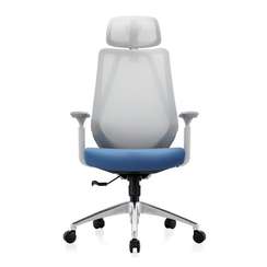 Офисное кресло Chairman CH580 серый пластик, серый/голубой