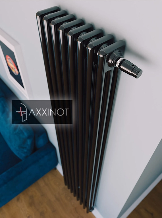 Axxinot Sentir 3160 - трехтрубный трубчатый радиатор высотой 1600 мм, нижнее подключение с термовентилем