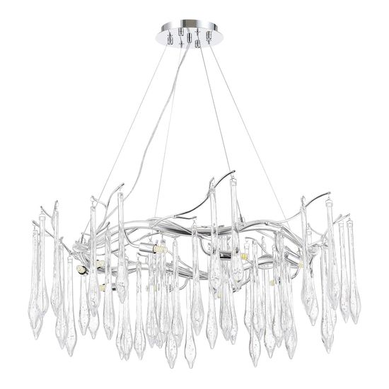 SL1660.103.10 Светильник подвесной ST-Luce Хром/Хром, Прозрачный G9 10*5W 4000K TEARDROPS