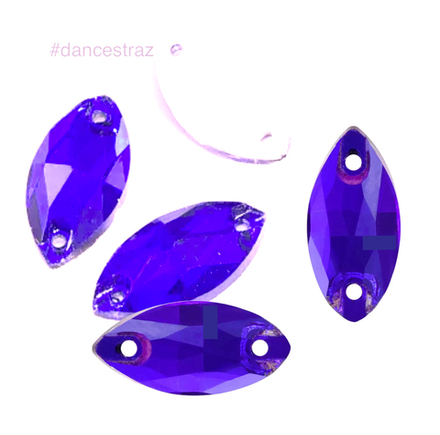 Стразы пришивные, Horse Eye, Purple Velvet, A3-P60, 7*15mm, (48 ea/pkg), A3 (F2)