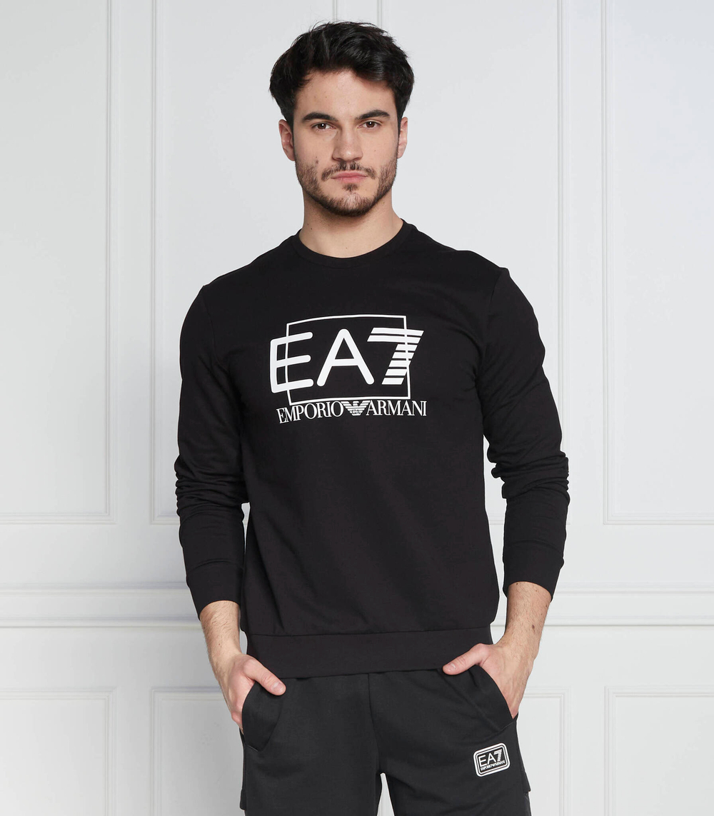 Худи EA7 - черный(3RPM60 PJ05Z)