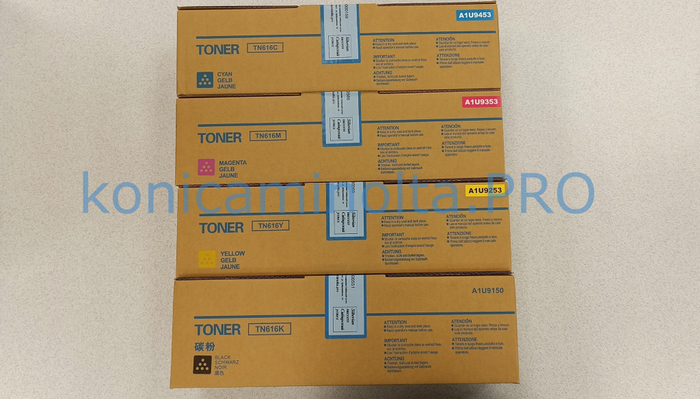 Тонер TN-616M совместимый для Konica Minolta пурпурный A1U9353