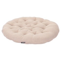 Подушка на стул круглая Tkano Essential льняная бежевая