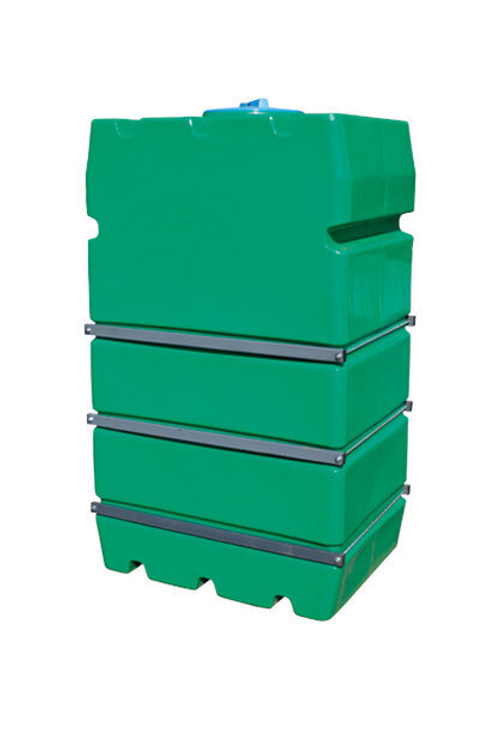 Емкость в металлической обрешётке ЕмВП  Экогрупп ДВ 1000 л. (1040 л.) вертикальный (1700x740x1000см;синий) - арт.561111