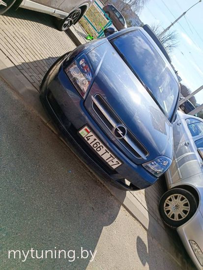 Передние фары Opel Vectra C angel eyes black