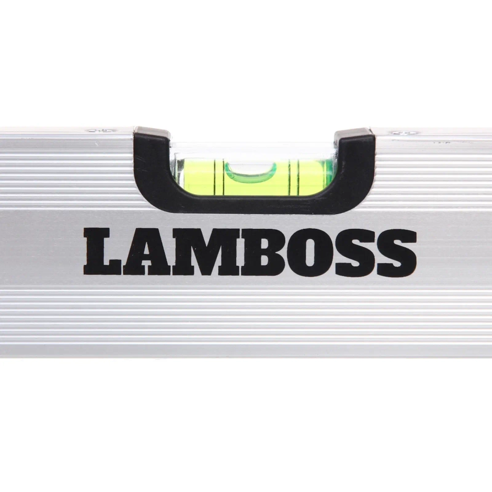 Уровень строительный алюминиевый Lamboss, 3 глазка, 50см