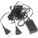 Гирлянда для улицы «Водопад» нить 7м 80 ламп LED чёрный провод, 8 реж, IP-54, Мультицвет (возможность соединения)