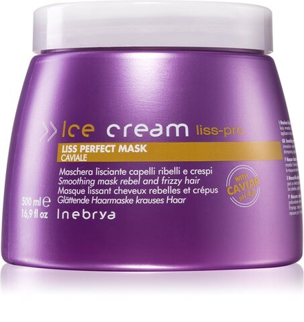Inebrya Liss-Pro - Разглаживающая маска для непослушных и вьющихся волос /   500  ml  / GTIN 8033219160236