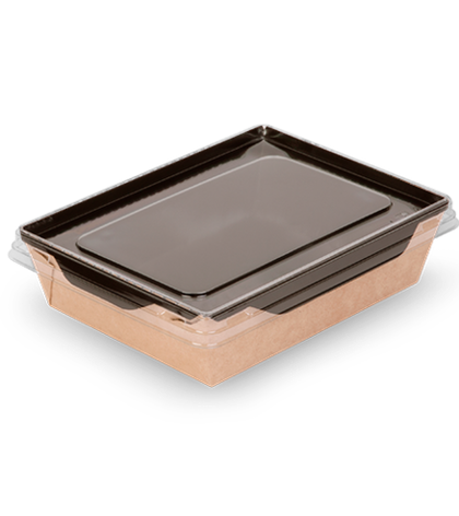 OSQ Упаковка OpSalad 500 BLACK EDITION (ЧЕРНОЕ ДНО) БЕЗ КРЫШКИ (1/50/600)