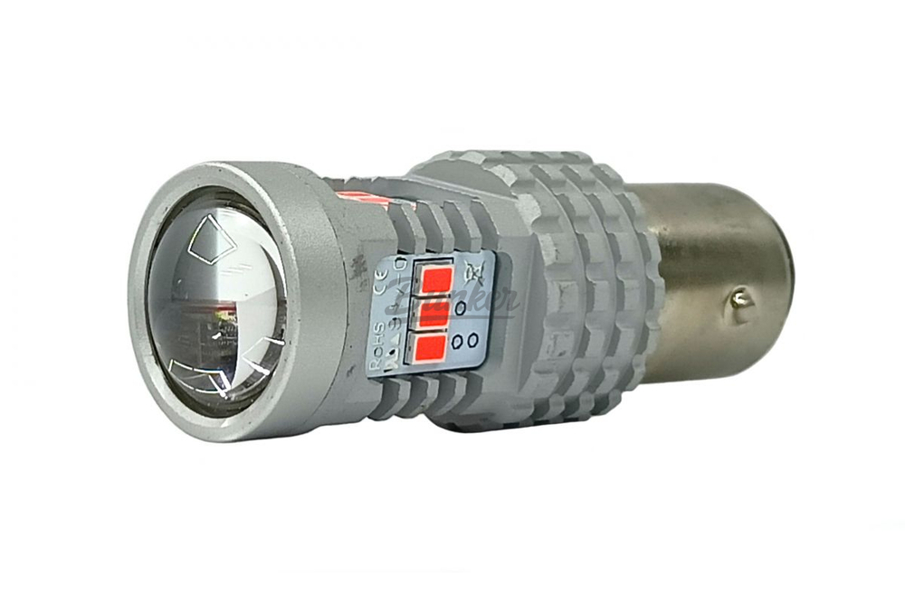 Светодиодная лампа Bunker P21/5W 14SMD 12V не полярная красная
