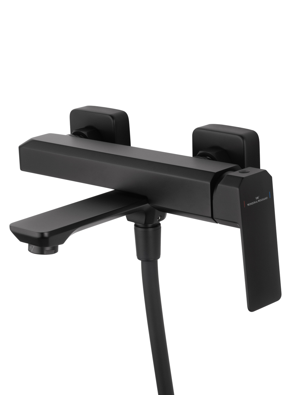 Смеситель для ванны с душем WONZON & WOGHAND DIAMOND, Черный матовый (WW-88639011-MB)