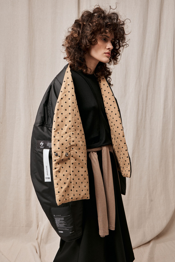 Куртка двусторонняя TULUP camel/black