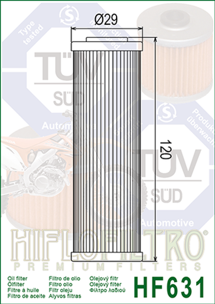 Фильтр масляный Hiflo Filtro HF631