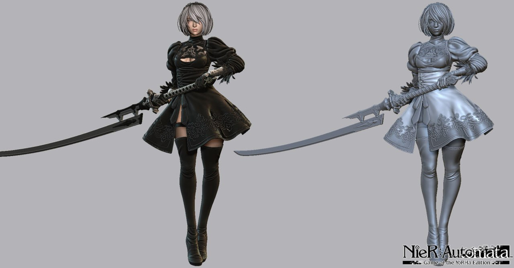 Андроид Йорха 2B Ниер: Автомата Фигурка