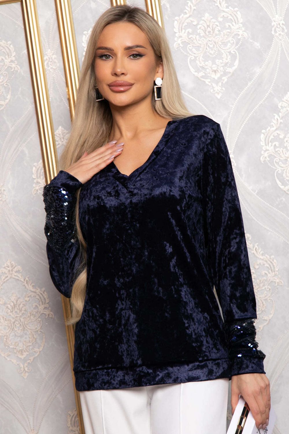 Джемпер Амалия (темно-синяя) Б14838-45М LT Collection