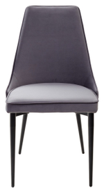 Стул М-City DISAUR Непал (Nepal-P) Серый 27, Велюр, Черный каркас