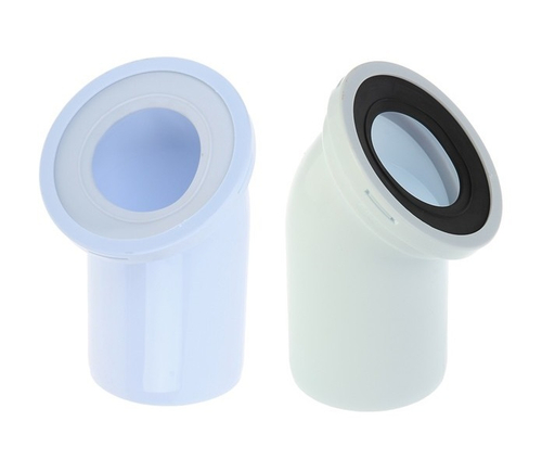 Колено для унитаза 45 гр    0086