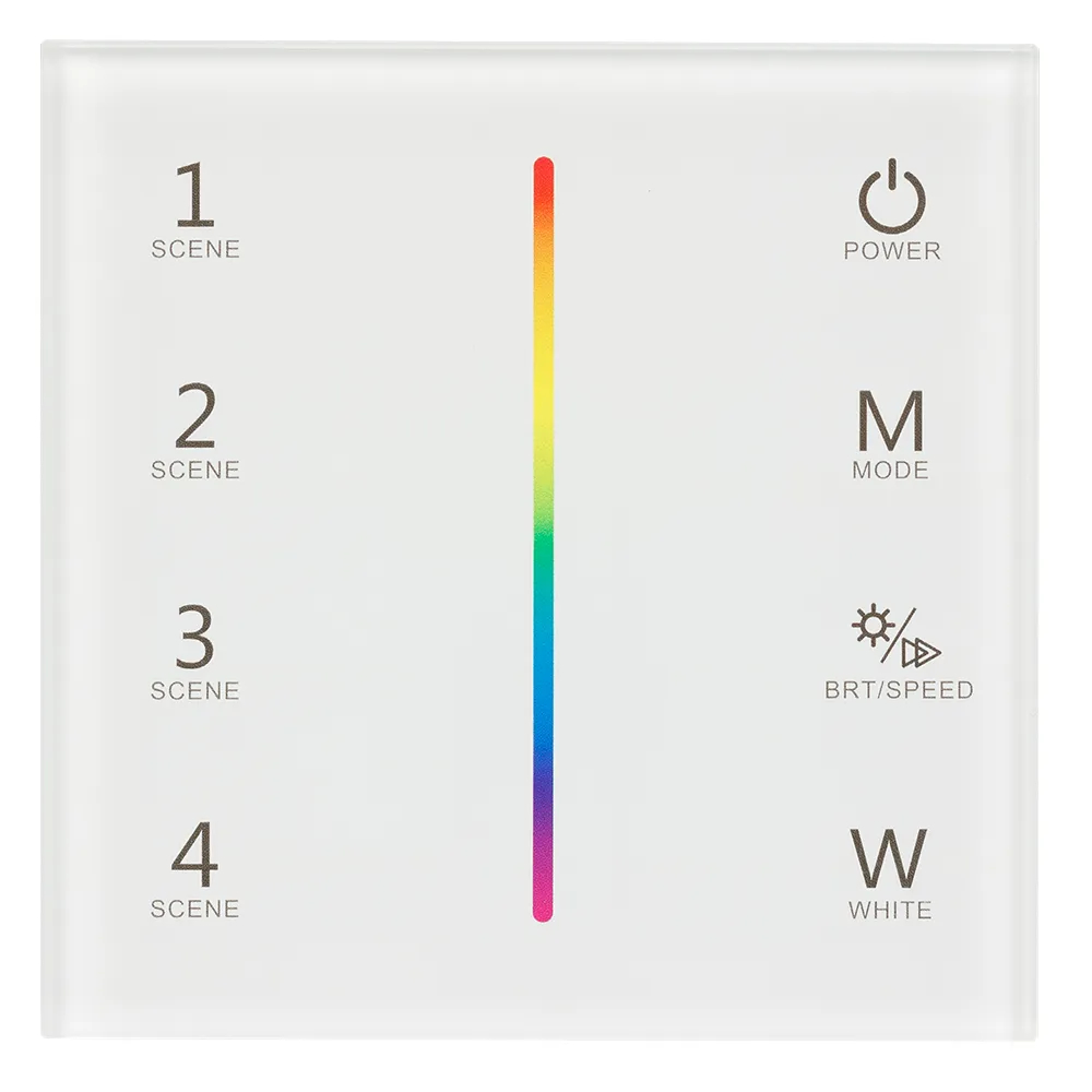 Панель Sens SMART-P22-RGBW White (12-24V, 4x3A, 2.4G) (Arlight, IP20 Пластик, 5 лет) 025168