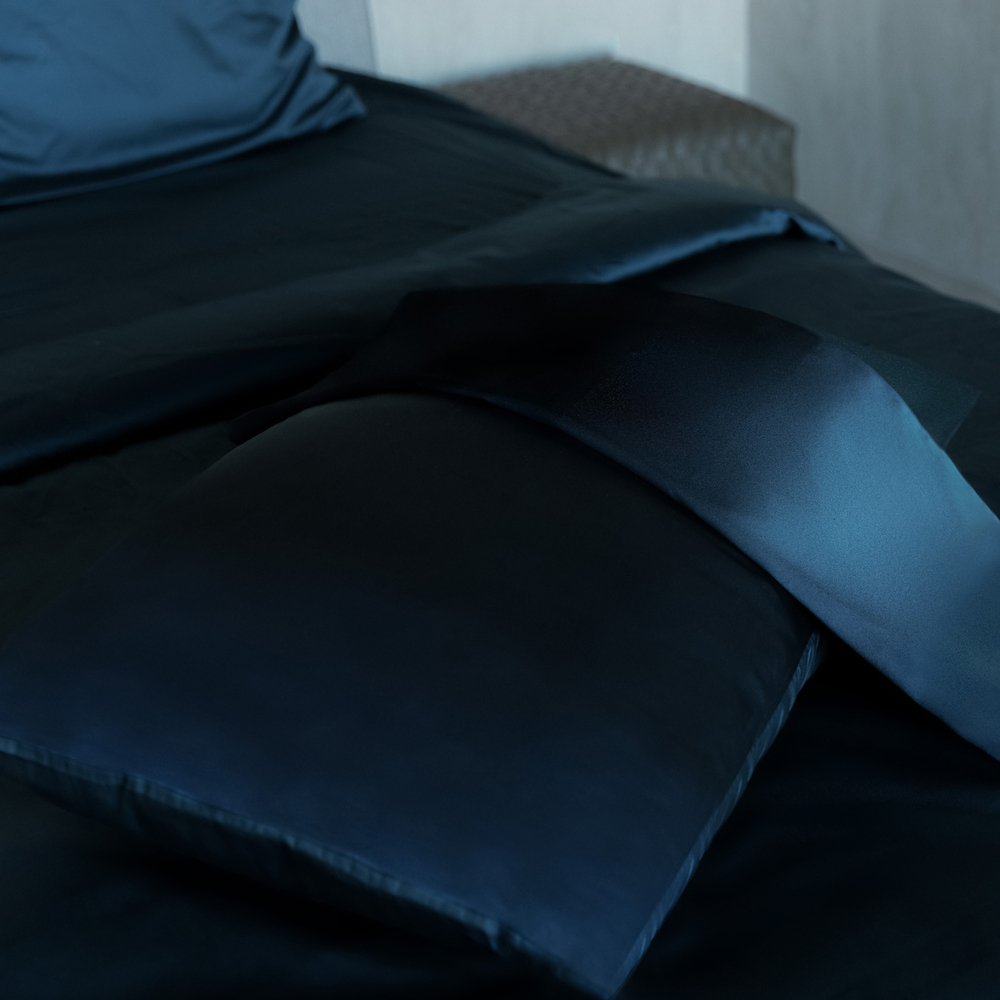 Постельное белье 2 спальное евро Mollen темно-бирюзовое